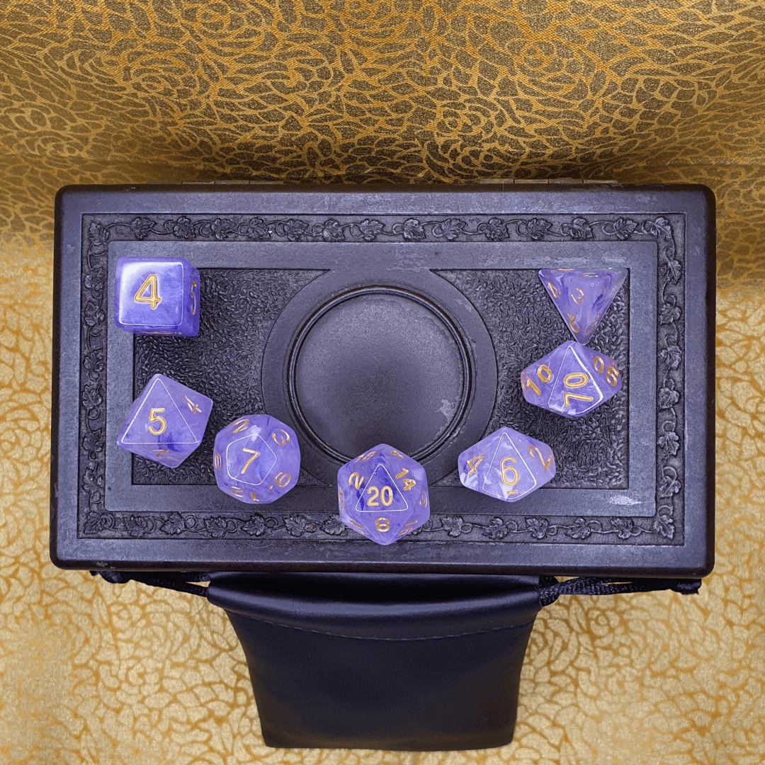 Infinite Fort - Amethyst D&D Acrylic Dice Set