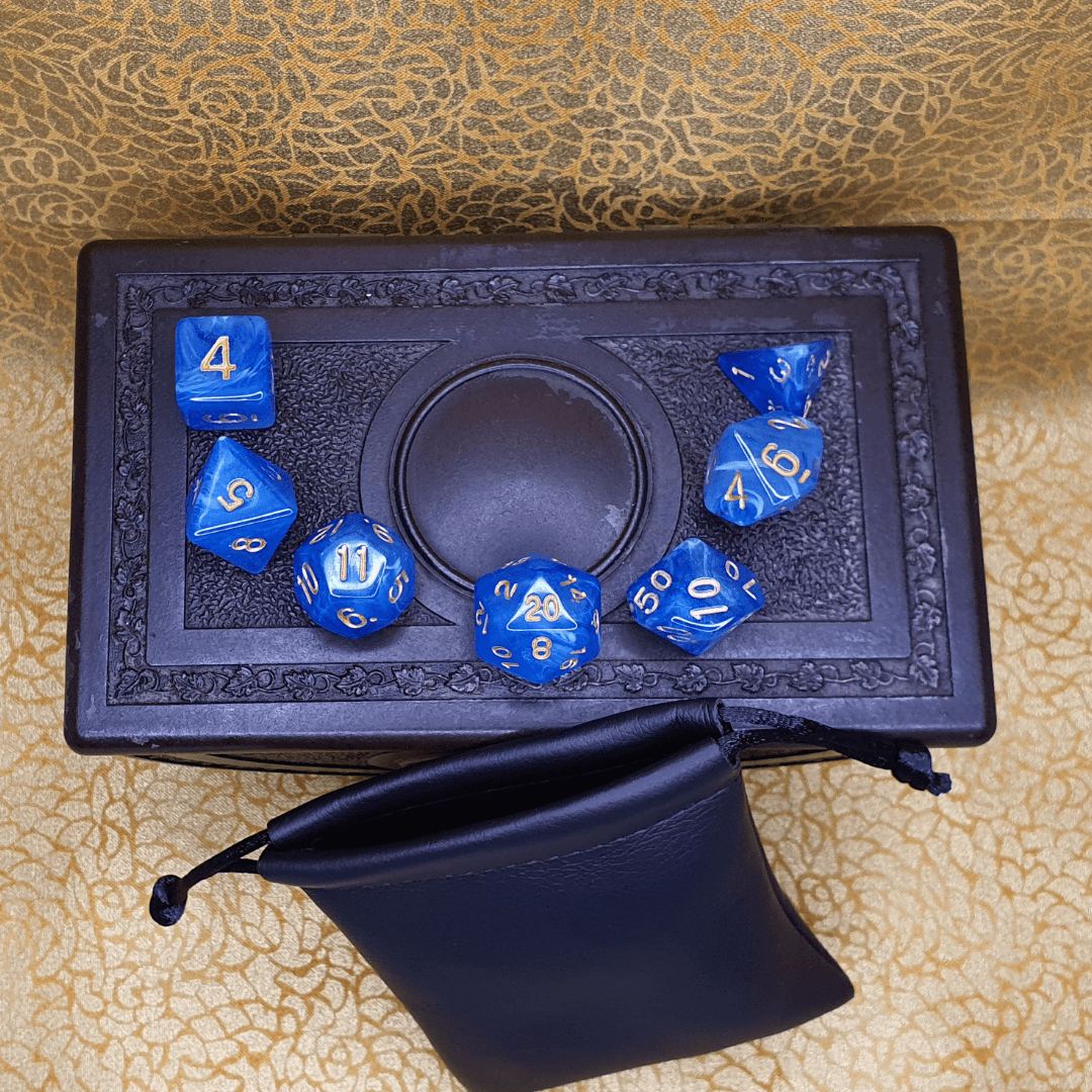 Infinite Fort - Sapphire D&D Acrylic Dice Set