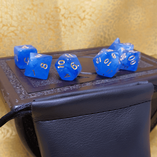 Infinite Fort - Sapphire D&D Acrylic Dice Set