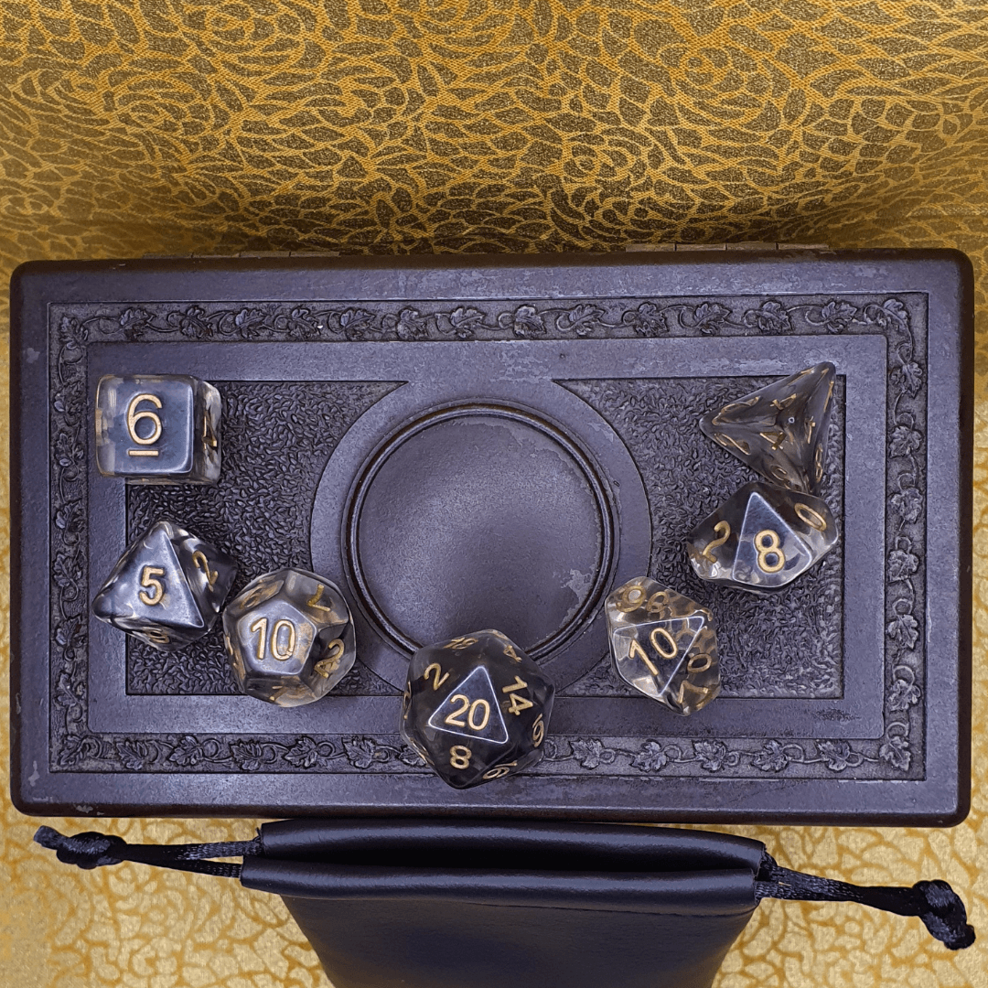 Infinite Fort - Murky Marble D&D Acrylic Dice Set