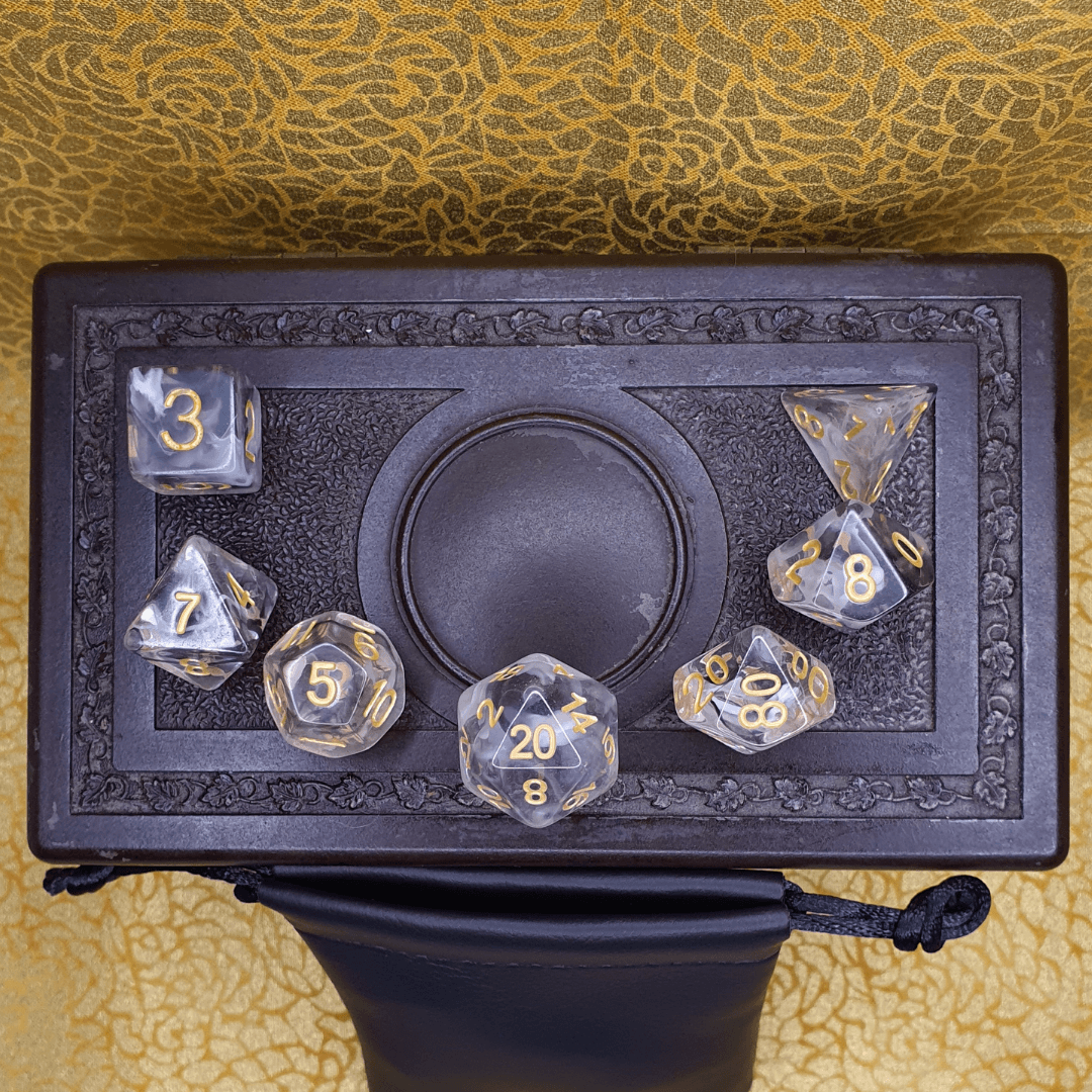 Infinite Fort - Soul Marble D&D Acrylic Dice Set