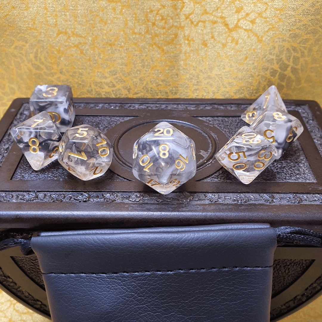Infinite Fort - Soul Marble D&D Acrylic Dice Set
