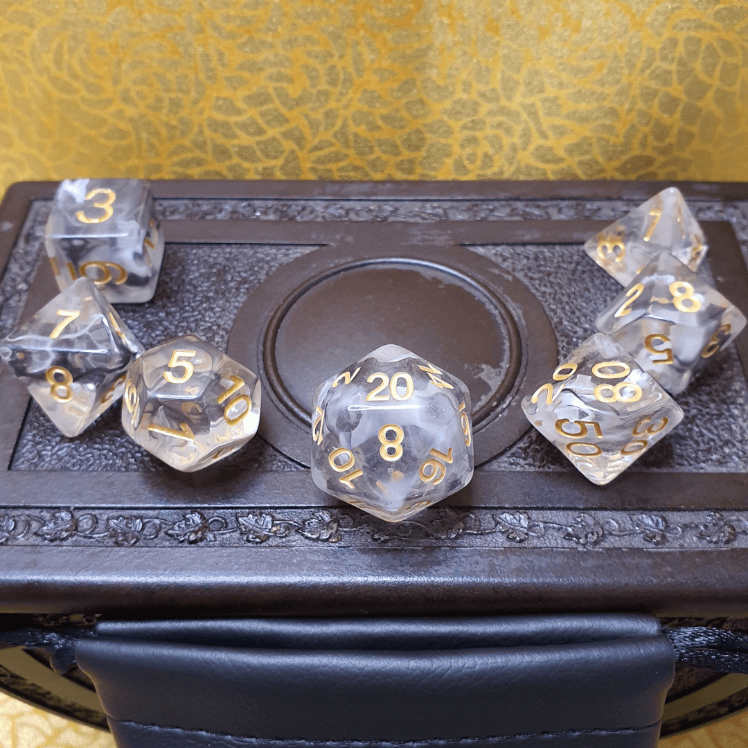 Infinite Fort - Soul Marble D&D Acrylic Dice Set