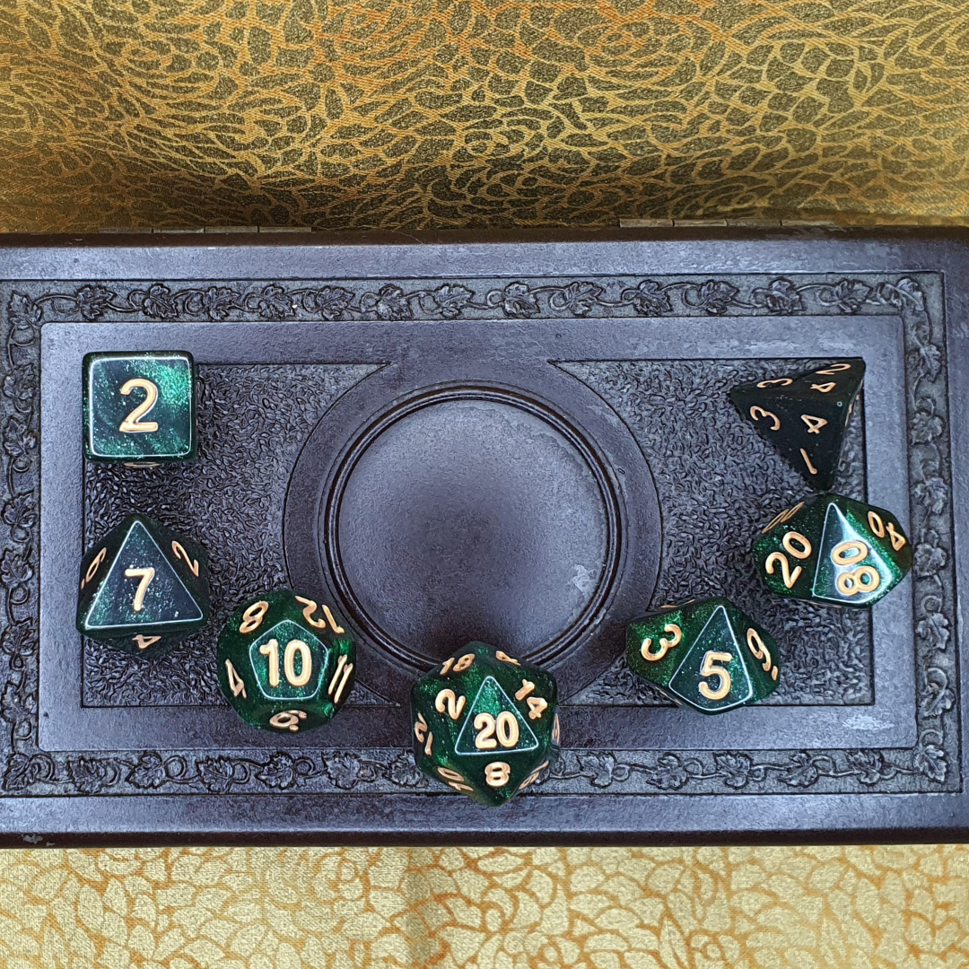 Infinite Fort - Arvandor Forest D&D Acrylic Dice Set