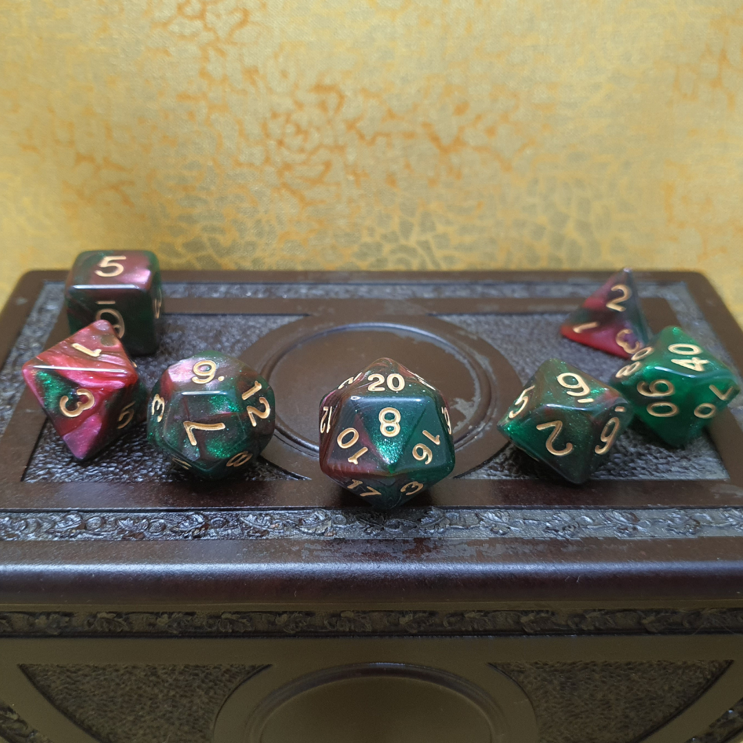 Infinite Fort - Arvandor Meadows D&D Acrylic Dice Set