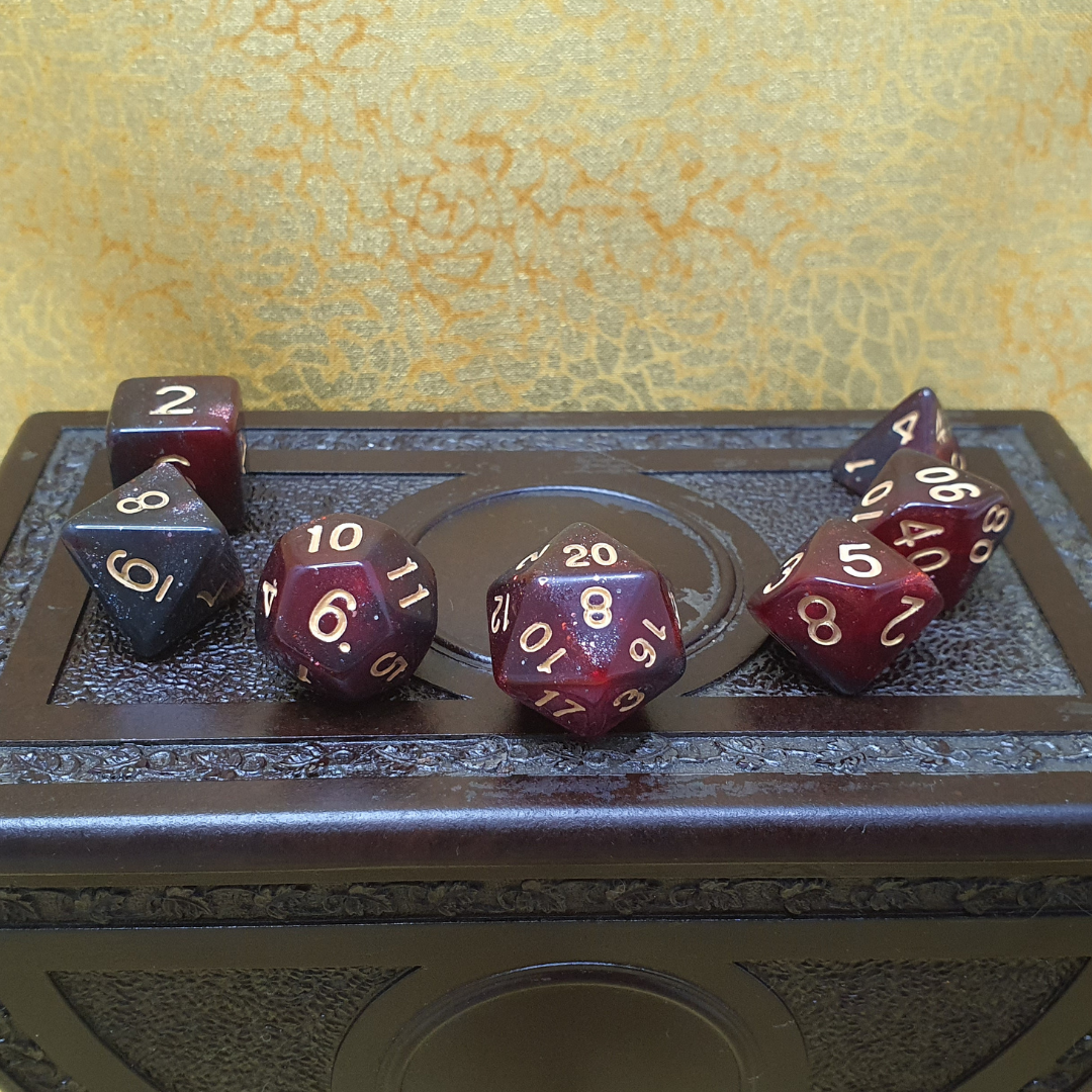 Infinite Fort - Dweomerheart D&D Acrylic Dice Set