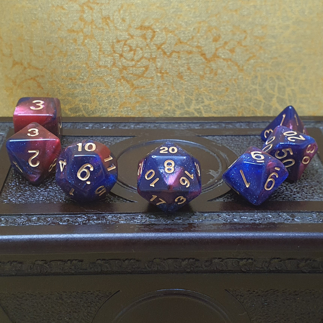 Infinite Fort - Nebula Solid D&D Acrylic Dice Set