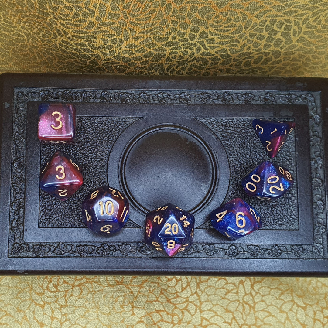 Infinite Fort - Nebula Solid D&D Acrylic Dice Set