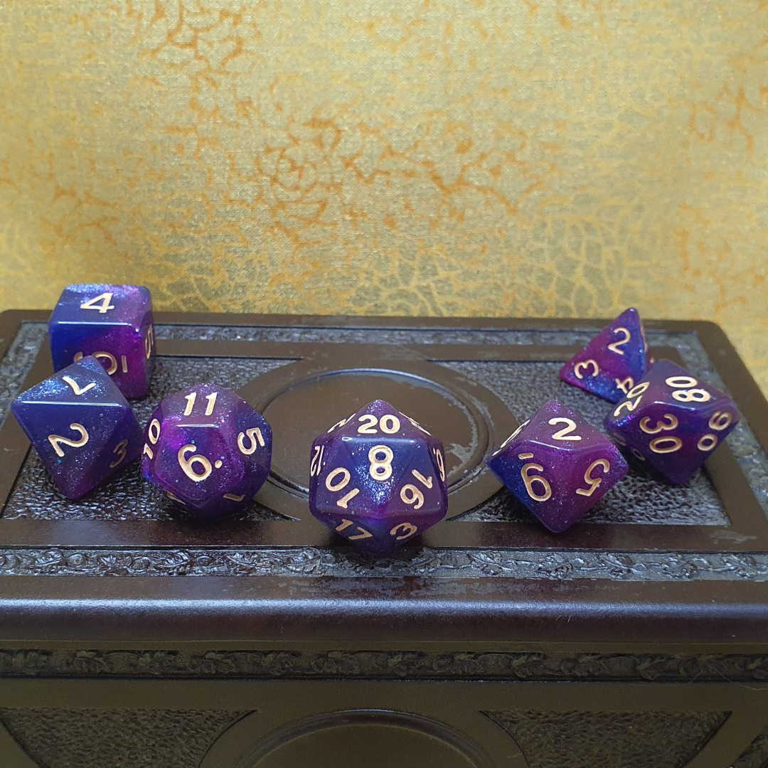 Infinite Fort - Nebula D&D Acrylic Dice Set