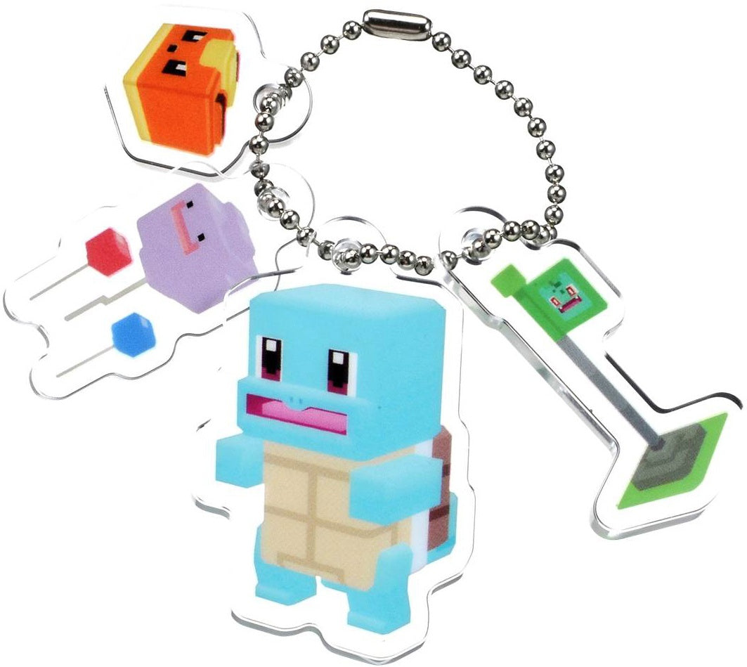Pokémon Quest - Squirtle - Pixel Acrylic Mascot Charm