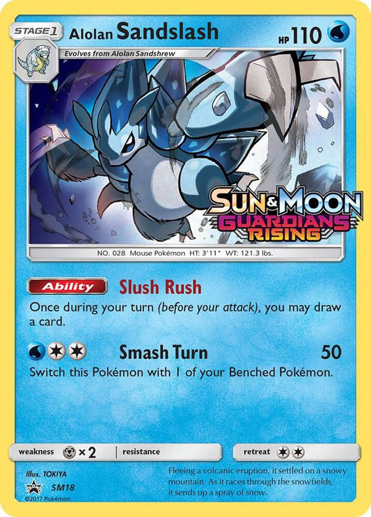 Pokemon TCG - Alolan Sandslash SM18 (Prerelease)