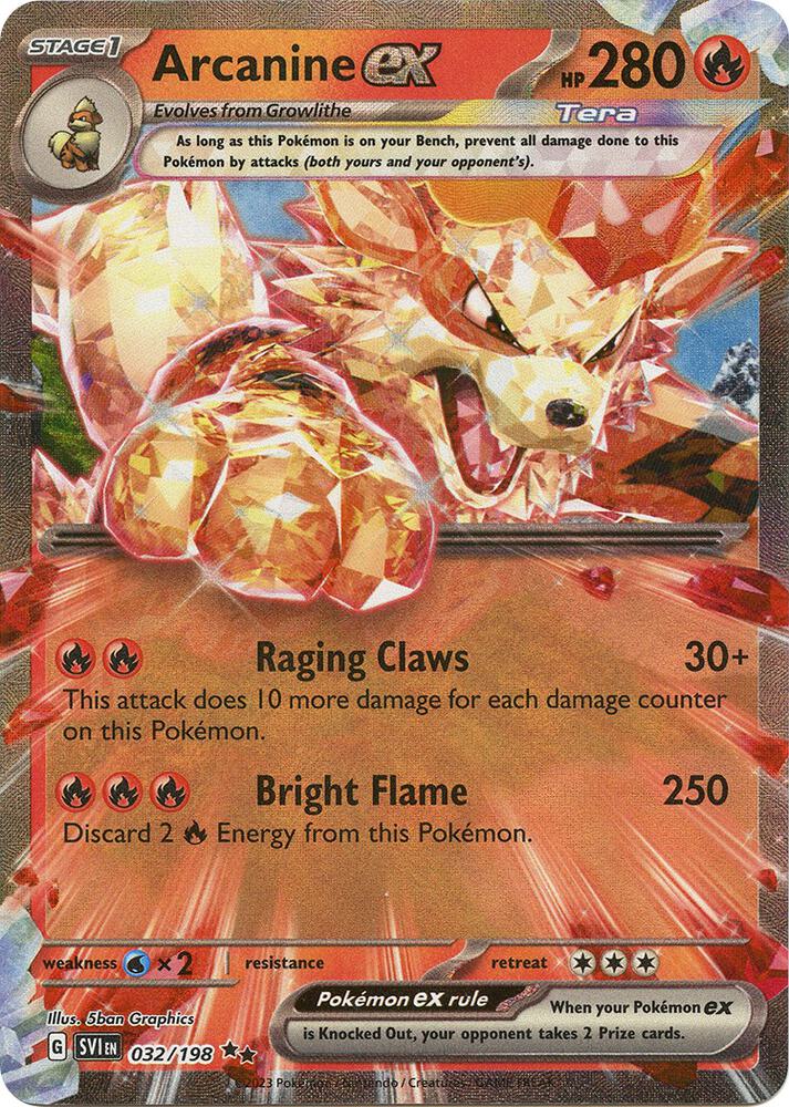 Pokemon TCG - Arcanine EX 032/198