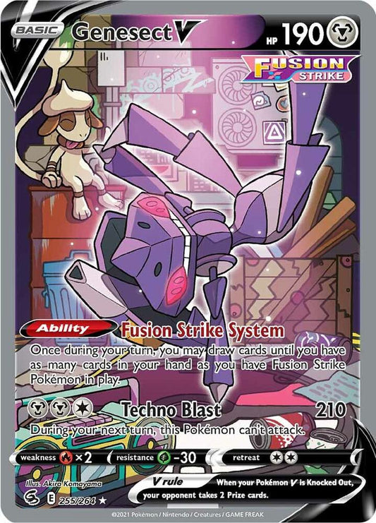 Pokemon TCG - Genesect V (Alternate Full Art) 255/264