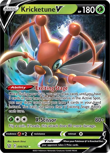 Pokemon TCG - Kricketune V 006/163