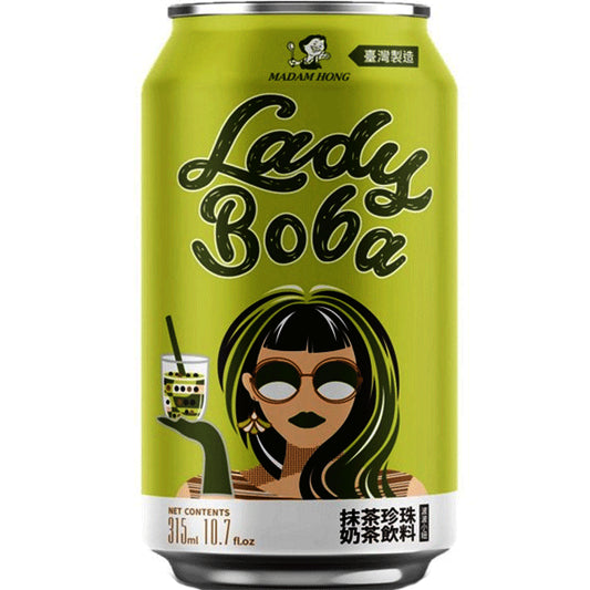 Lady Boba | Matcha Latte Bubble Tea | 330ml