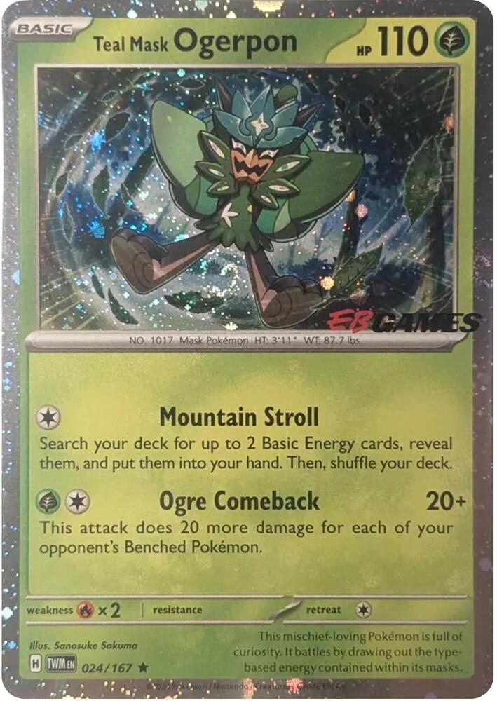 Pokemon TCG | Teal Mask Ogerpon | EB Games Exclusive (Sealed)