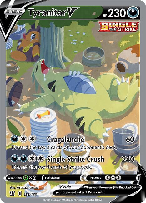 Pokemon TCG - Tyranitar V 155/163 (Alt Full Art)