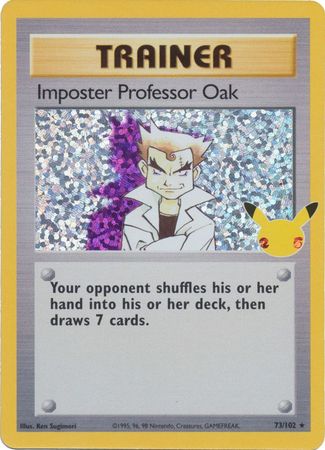 Imposter Professor Oak - 73/102 - Holo Rare (Classic Collection)