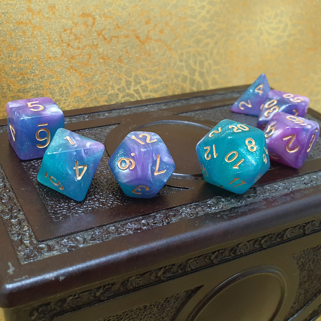 Infinite Fort - Gates of the Moon D&D Acrylic Dice Set