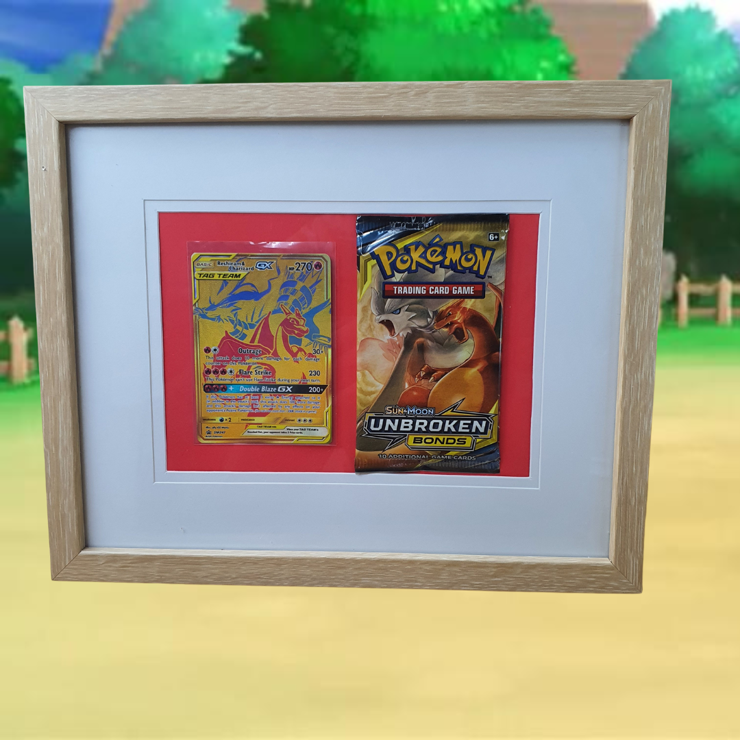 Pokémon Framed Card Set - Reshiram & Charizard GX/Unbroken Bonds Booster