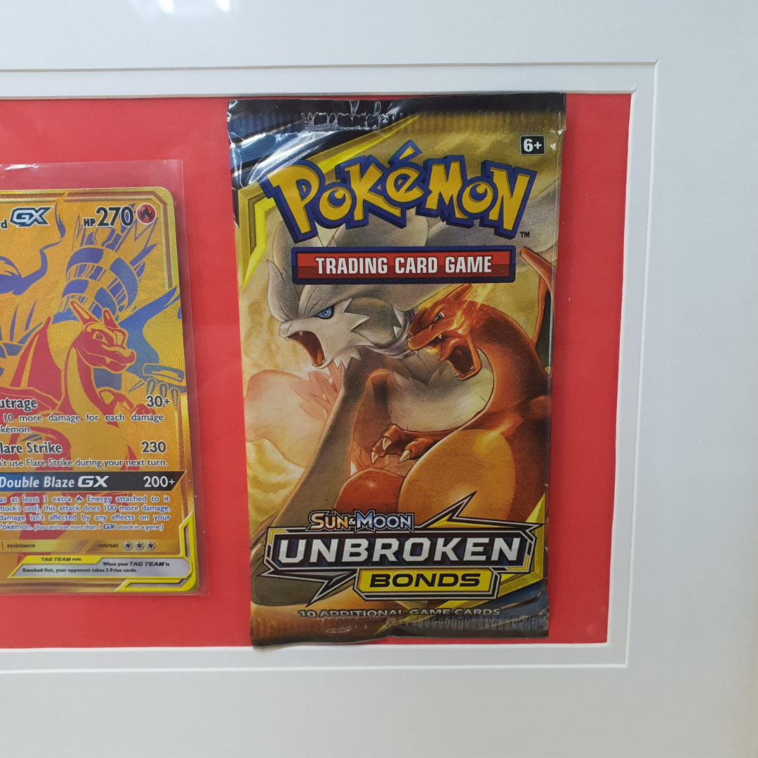 Pokémon Framed Card Set - Reshiram & Charizard GX/Unbroken Bonds Booster