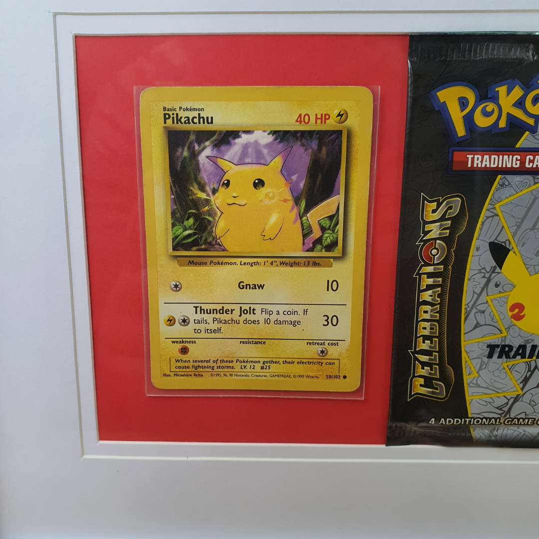 Pokémon Framed Card Set - Pikachu - 58/102 Common/Celebrations Booster
